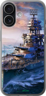 Силиконовый чехол Военный корабль, world of tanks, wargaming для Apple iPhone 17 - 6461u-4031 изображение 