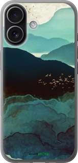 Силиконовый чехол С изображением гор Индиго для Apple iPhone 17 - 6484u-4031 изображение 