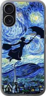 Силіконовий чехол Із зображенням Мері Поппінс «Зоряна ніч» для Apple iPhone 17 - 6487u-4031 изображение 