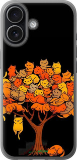 Силиконовый чехол Дерево и котики для Apple iPhone 17 - 6516u-4031 изображение 