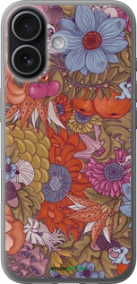 Силіконовий чехол Абстрактні  квіти для Apple iPhone 17 - 6526u-4031 изображение 