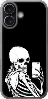 Силиконовый чехол Скелет делает Selfie для Apple iPhone 17 - 6535u-4031 изображение 