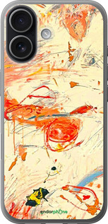 Силиконовый чехол Динамичная картина с хаотичными мазками для Apple iPhone 17 - 6540u-4031 изображение 