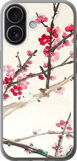 Силиконовый чехол Принт с изображением цветения сакуры для Apple iPhone 17 - 6545u-4031 изображение 