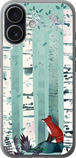 Силиконовый чехол Лис в зелёном лесу для Apple iPhone 17 - 6547u-4031 изображение 