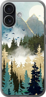 Силиконовый чехол С изображением лесного пейзажа для Apple iPhone 17 - 6548u-4031 изображение 