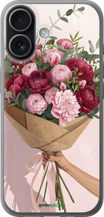 Силиконовый чехол Пионы 1 для Apple iPhone 17 - 6705u-4031 изображение 