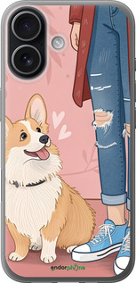 Силіконовий чехол Корги 3 для Apple iPhone 17 - 6707u-4031 изображение 