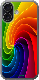 Силиконовый чехол Радужный вихрь для Apple iPhone 17 - 747u-4031 изображение 