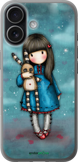 Силиконовый чехол Девочка с зайчиком для Apple iPhone 17 - 915u-4031 изображение 