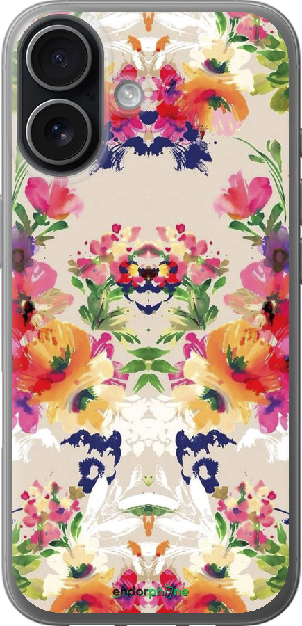 Силиконовый чехол Цветочный узор для Apple iPhone 17 - 1083u-4031 изображение 