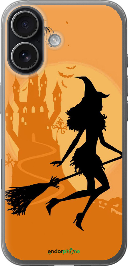 Силиконовый чехол Ведьма на метле для Apple iPhone 17 - 1184u-4031 изображение 
