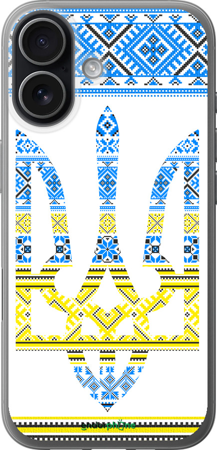 Силиконовый чехол Герб - вышиванка желто-голубая для Apple iPhone 17 - 1197u-4031 изображение 