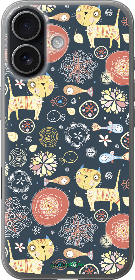 Силиконовый чехол Котята v4 для Apple iPhone 17 - 1224u-4031 изображение 