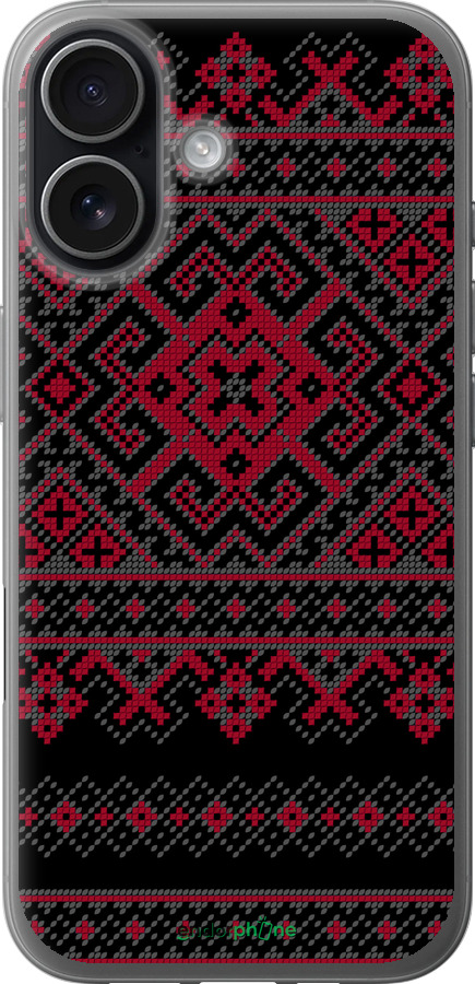 Силиконовый чехол Вышиванка 52 для Apple iPhone 17 - 1763u-4031 изображение 