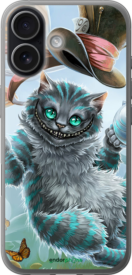 Силиконовый чехол Чеширский кот 2 для Apple iPhone 17 - 3993u-4031 изображение 