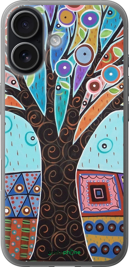 Силіконовий чехол Арт-дерево для Apple iPhone 17 - 4008u-4031 изображение 