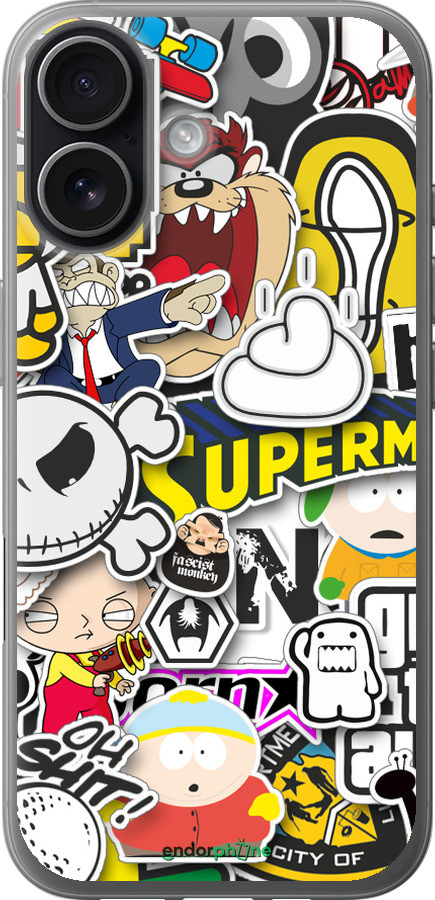 Силіконовий чехол Popular logos для Apple iPhone 17 - 4023u-4031 изображение 