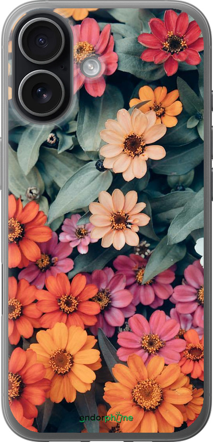 Силіконовий чехол Beauty flowers для Apple iPhone 17 - 4050u-4031 изображение 