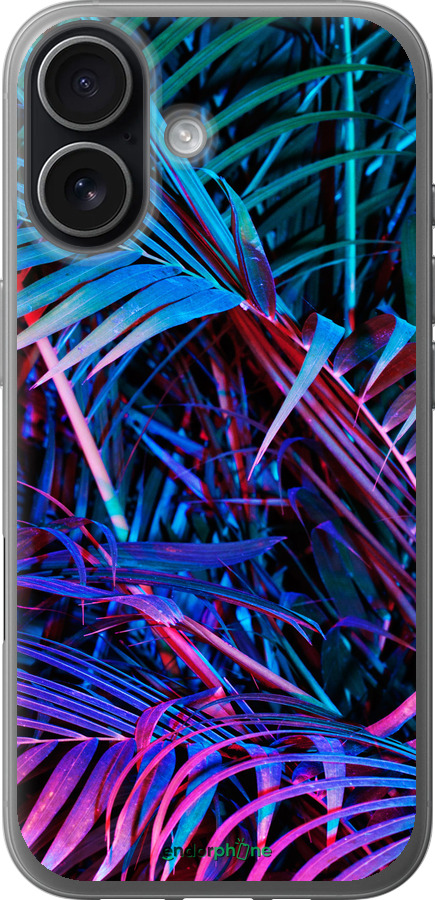 Силиконовый чехол Папоротник под ультрафиолетом для Apple iPhone 17 - 4069u-4031 изображение 