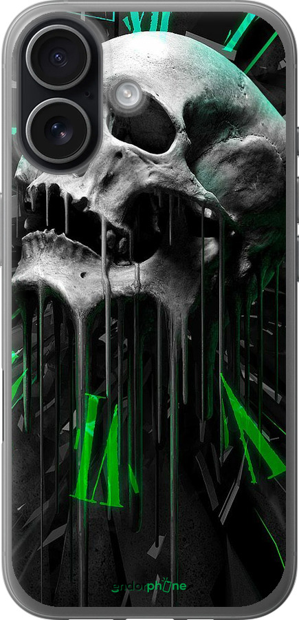 Силиконовый чехол Череп-часы для Apple iPhone 17 - 4100u-4031 изображение 