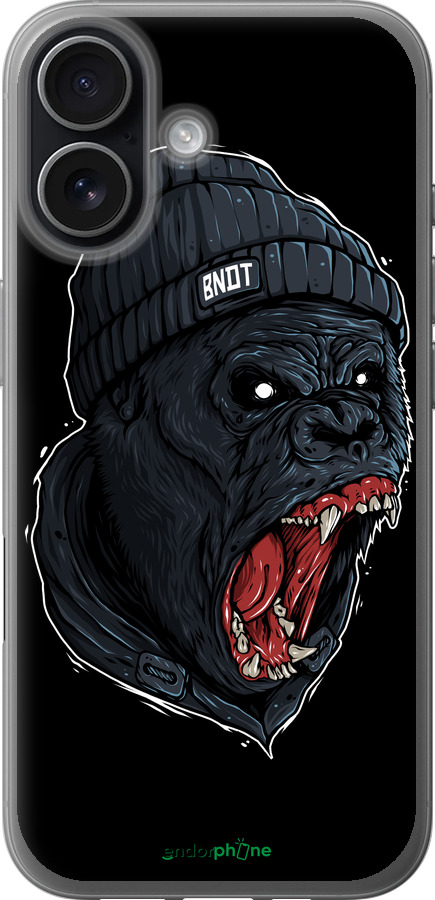 Силиконовый чехол Обезьяна в ярости для Apple iPhone 17 - 4137u-4031 изображение 