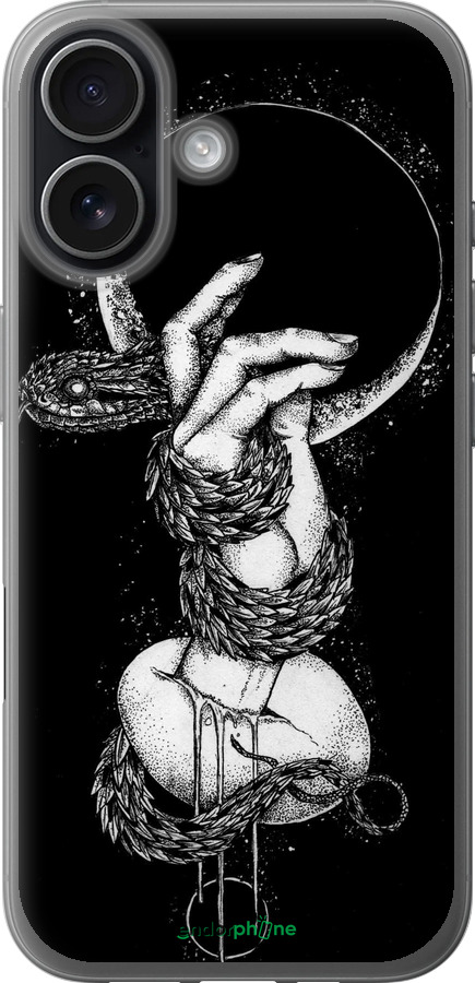 Силиконовый чехол Змея в руке для Apple iPhone 17 - 4149u-4031 изображение 