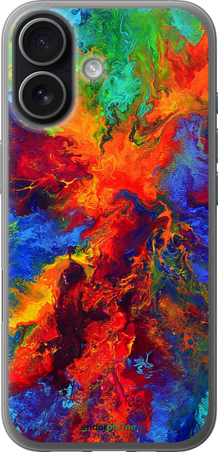 Силиконовый чехол Акварель на холсте для Apple iPhone 17 - 4150u-4031 изображение 