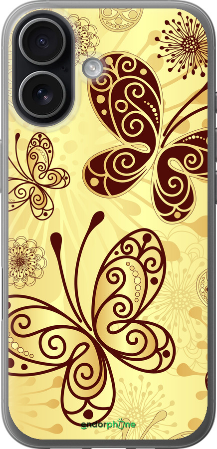 Силиконовый чехол Красивые бабочки для Apple iPhone 17 - 4170u-4031 изображение 