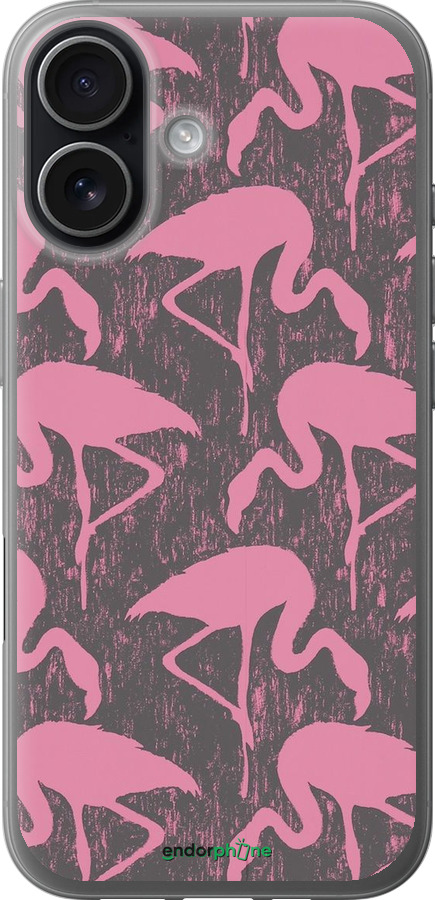 Силиконовый чехол Vintage-Flamingos для Apple iPhone 17 - 4171u-4031 изображение 