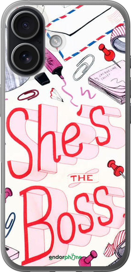 Силиконовый чехол she's the  boss для Apple iPhone 17 - 4254u-4031 изображение 