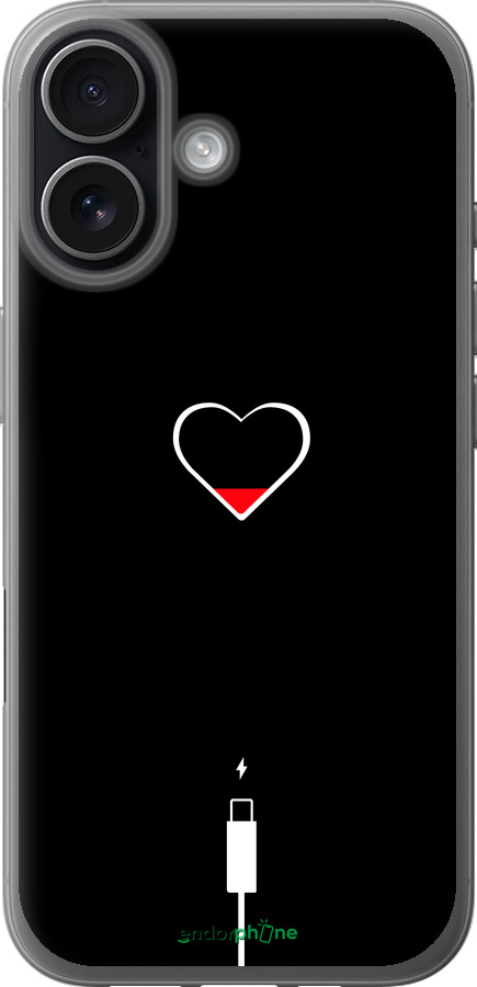 Силиконовый чехол Подзарядка сердца для Apple iPhone 17 - 4274u-4031 изображение 