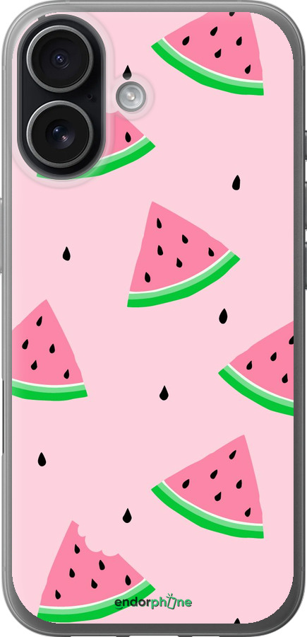 Силиконовый чехол Розовый арбуз для Apple iPhone 17 - 4314u-4031 изображение 