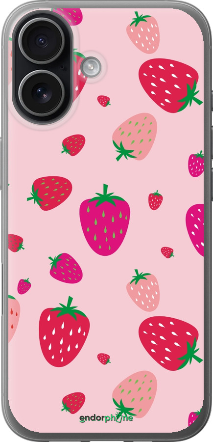 Силиконовый чехол Клубнички для Apple iPhone 17 - 4332u-4031 изображение 
