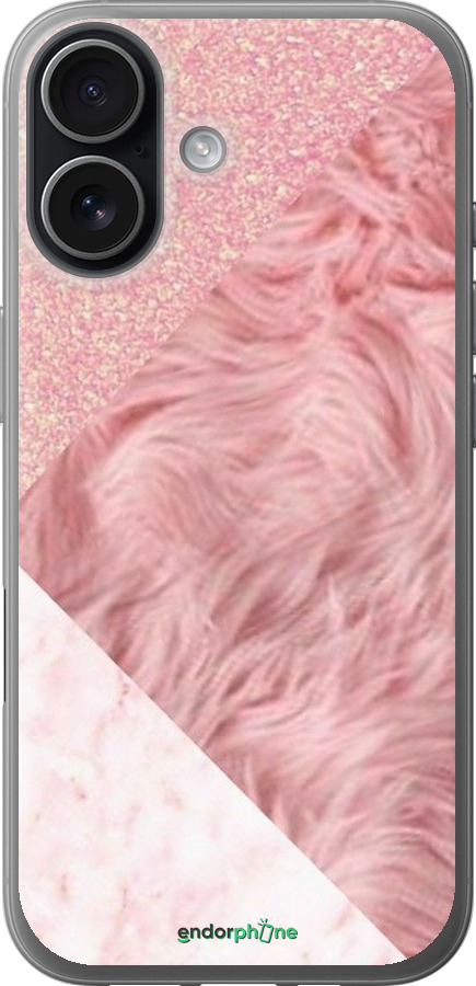 Силиконовый чехол Розовые текстуры для Apple iPhone 17 - 4343u-4031 изображение 