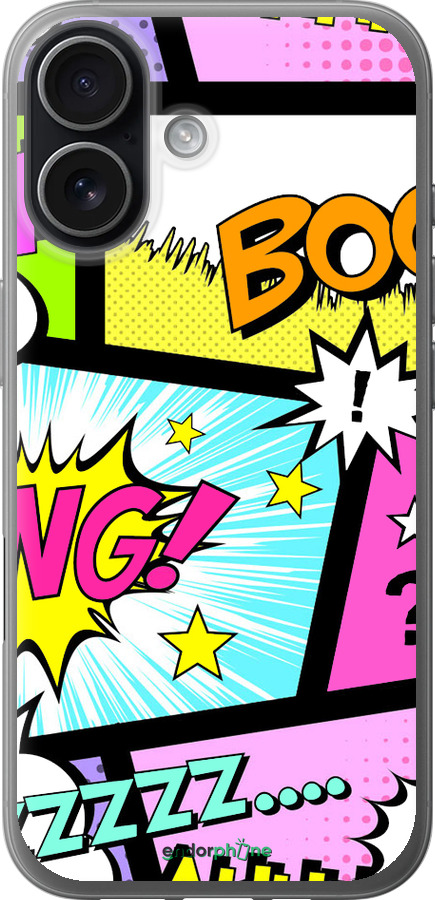 Силиконовый чехол Комикс 1 для Apple iPhone 17 - 4407u-4031 изображение 