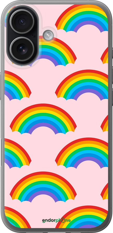 Силиконовый чехол Rainbows для Apple iPhone 17 - 4478u-4031 изображение 