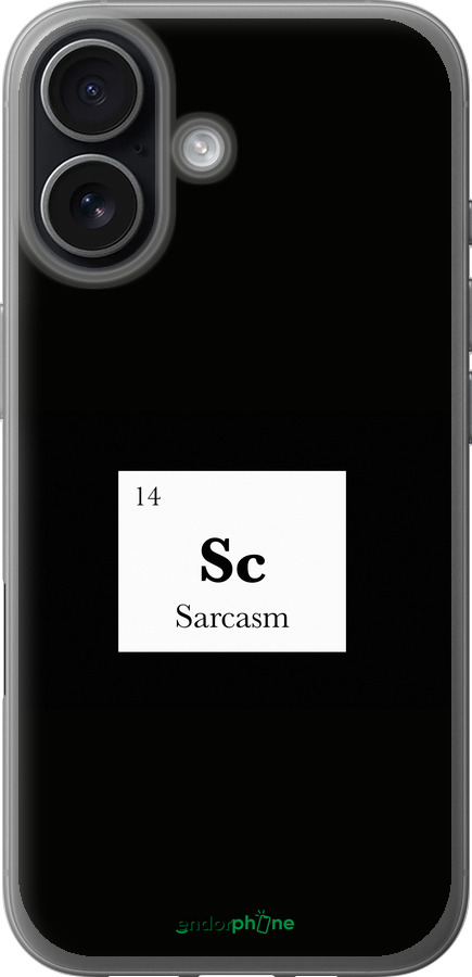 Силиконовый чехол Сарказм для Apple iPhone 17 - 4501u-4031 изображение 