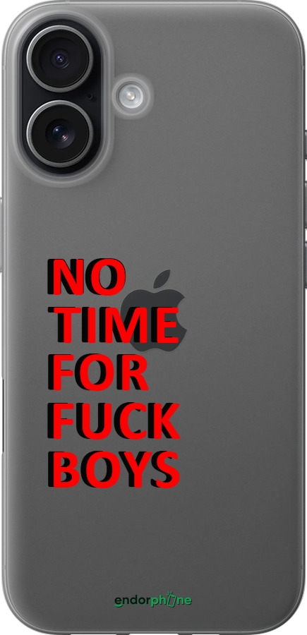 Силиконовый чехол Нет времени для Apple iPhone 17 - 4635u-4031 изображение 