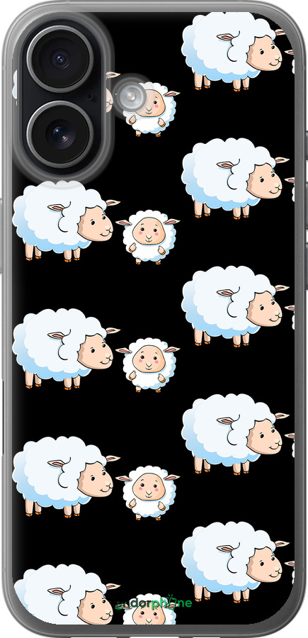 Силіконовий чехол Овечки1 для Apple iPhone 17 - 4637u-4031 изображение 