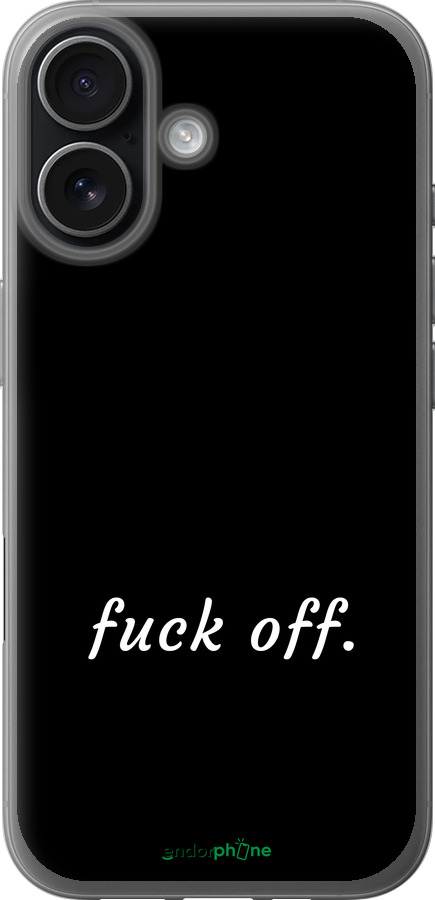 Силіконовий чехол Fuck off для Apple iPhone 17 - 4731u-4031 изображение 