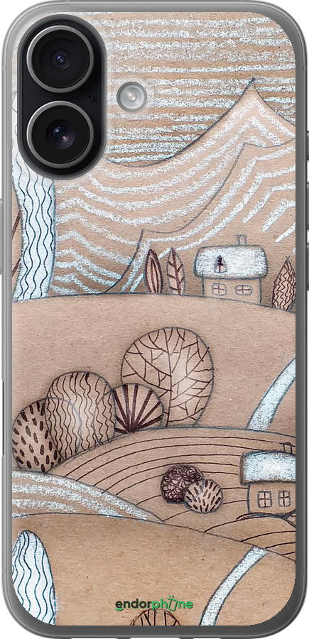 Силиконовый чехол Сказочные холмы для Apple iPhone 17 - 4749u-4031 изображение 