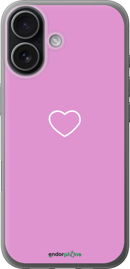 Силиконовый чехол Сердце 2 для Apple iPhone 17 - 4863u-4031 изображение 