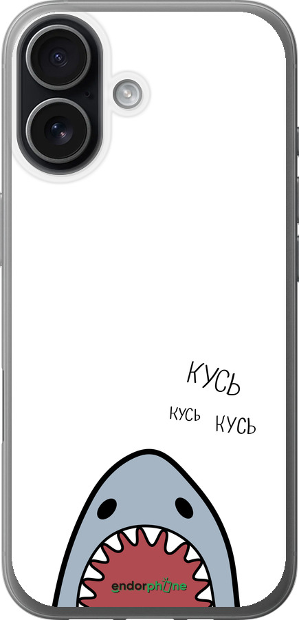 Силиконовый чехол Акула для Apple iPhone 17 - 4870u-4031 изображение 