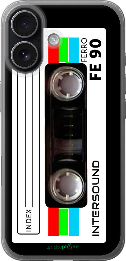 Силиконовый чехол Кассета с90 для Apple iPhone 17 - 4894u-4031 изображение 