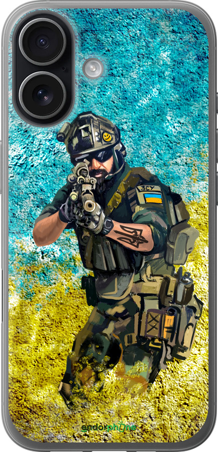 Силиконовый чехол Воин ЗСУ для Apple iPhone 17 - 5311u-4031 изображение 