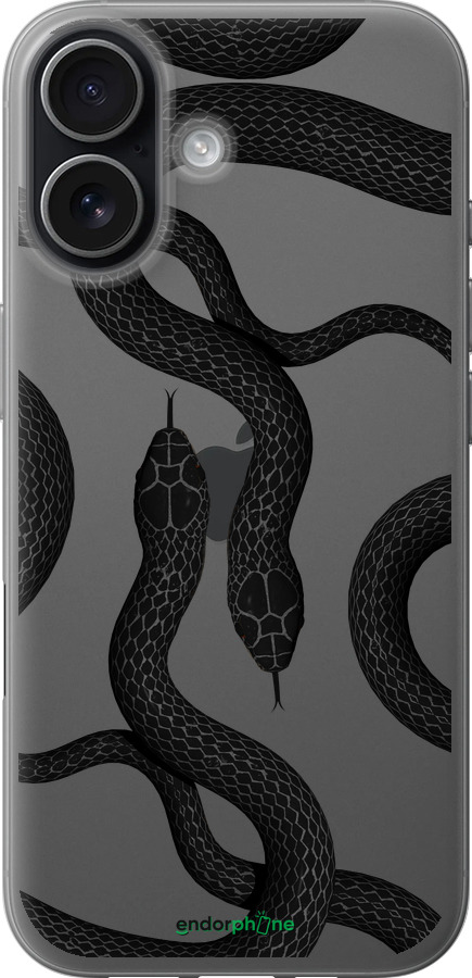 Силіконовий чехол Змії для Apple iPhone 17 - 5473u-4031 изображение 