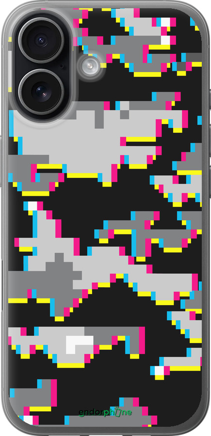 Силиконовый чехол Пиксельный камуфляж для Apple iPhone 17 - 5481u-4031 изображение 