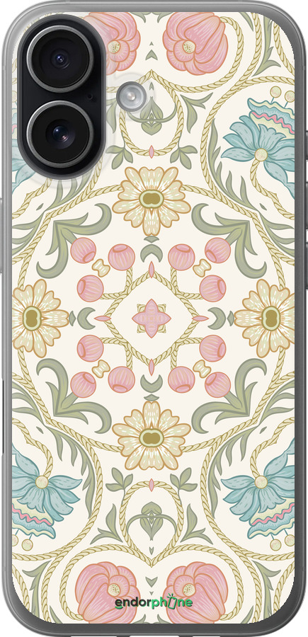 Силіконовий чехол Квітковий орнамент v2 для Apple iPhone 17 - 5513u-4031 изображение 