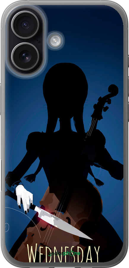 Силіконовий чехол Wednesday для Apple iPhone 17 - 5515u-4031 изображение 